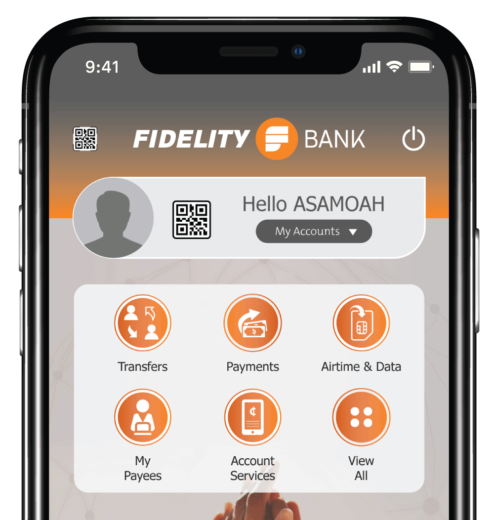 Fidelity Bank Ghana - Enjoying a great banking experience doesn't have to  come with a journey. Simply walk to your nearest Fidelity Bank Agent and  get real convenient banking any time you
